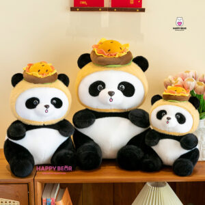 Gấu Bông Panda Đội Hamburger HP130 - HAPPY BEAR
