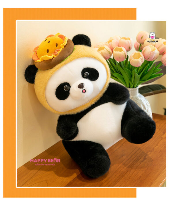 Gấu Bông Panda Đội Hamburger HP130 - HAPPY BEAR