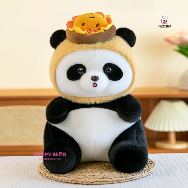 Gấu Bông Panda Đội Hamburger HP130 - HAPPY BEAR