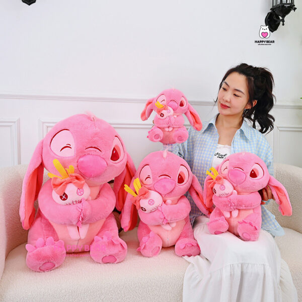 Gấu bông stick hồng ôm quái HAPPY BEAR size 60CM