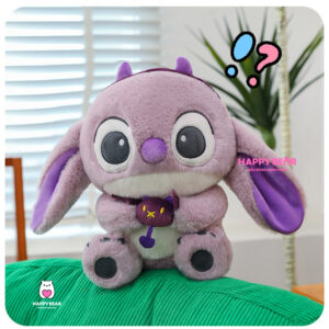 Gấu bông stick tím ôm quái HAPPY BEAR size 60CM