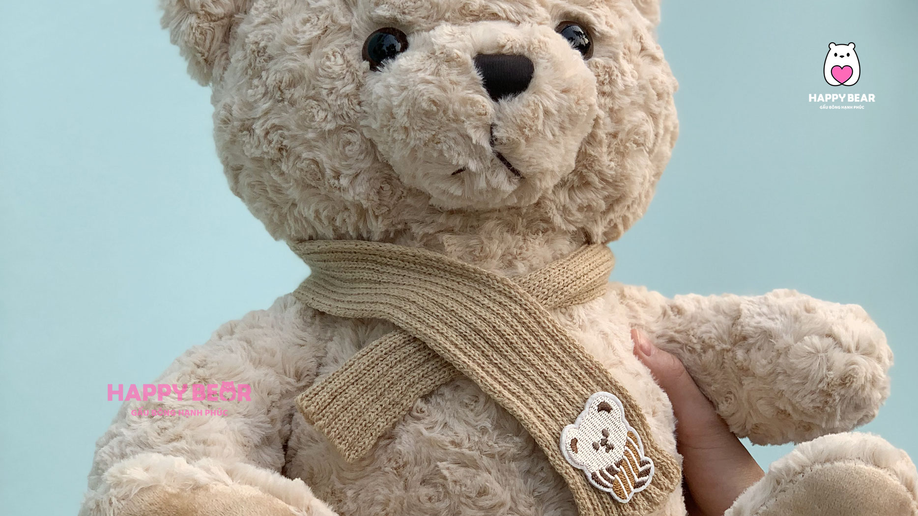 Giới thiệu 1 Gấu bông teddy bear dễ thương cao cấp HAPPY BEAR size 70CM