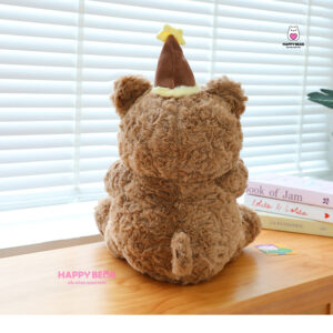 Gấu bông teddy sinh nhật ôm bánh happy bear