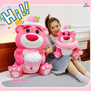 Gấu dâu lotso hottend cao cấp HAPPY BEAR size 60CM