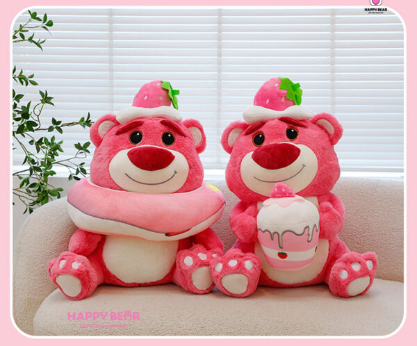 Gấu dâu lotso hottend cao cấp HAPPY BEAR size 60CM