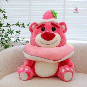 Gấu dâu lotso PHAO BƠI hottend cao cấp HAPPY BEAR size 60CM