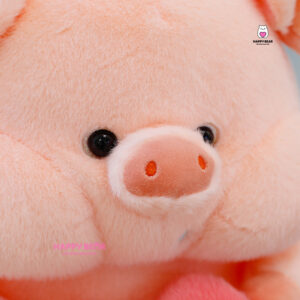 Gấu Bông Heo Ôm Trái Tim Thêu Love Dễ Thương HAPPY BEAR size 60CM