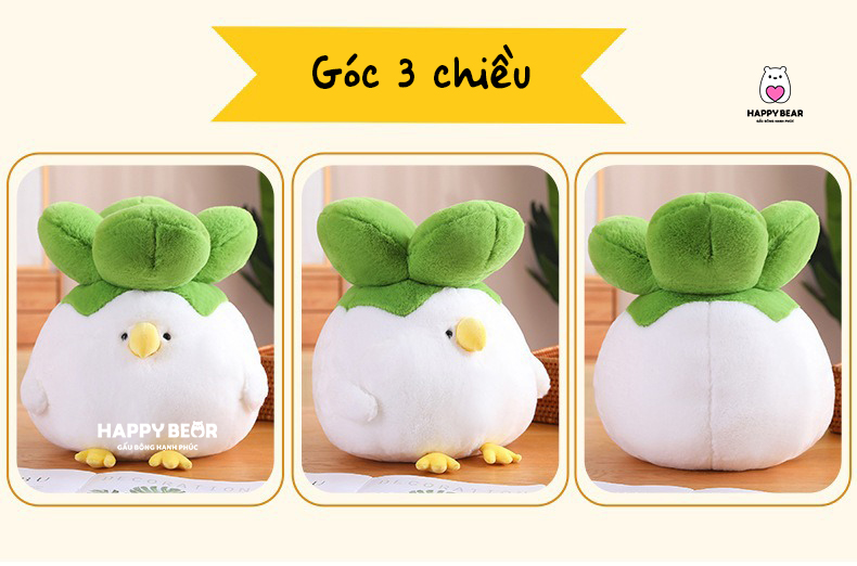 Gấu Bông Gà Bắp Cải HP141 HAPPY BEAR 40CM