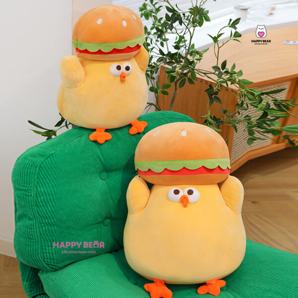 Gấu Bông Gà Vàng Hamburger HP146 - HAPPY BEAR