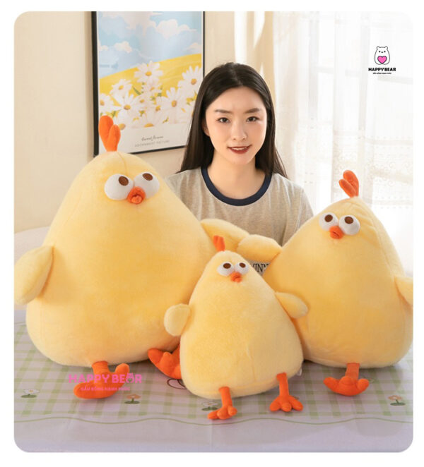 Gấu Bông Gà Vàng Béo Dễ Thương HAPPY BEAR size 60CM