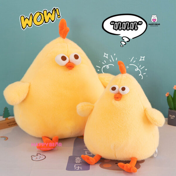 Gấu Bông Gà Vàng Béo Dễ Thương HAPPY BEAR size 60CM