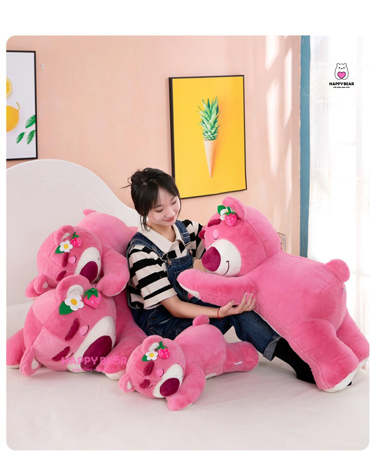 Gấu Bông Lotso Năm Dâu Dễ Thương HAPPY BEAR HP19