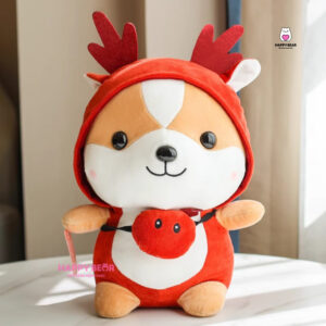 Gấu Bông Shiba Cosplay Nai Đỏ HP11 - HAPPY BEAR