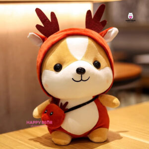 Gấu Bông Shiba Cosplay Nai Đỏ HP11 - HAPPY BEAR