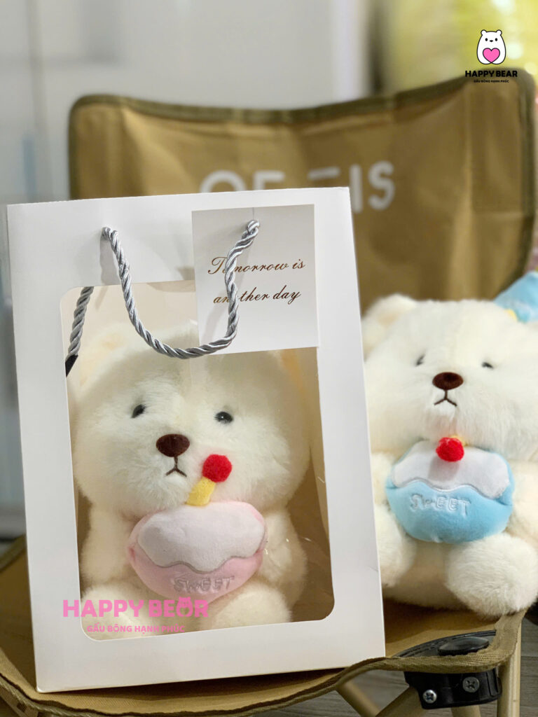 Gấu Bông Lena Happy HP71 - HAPPY BEAR 25 Gấu Bông Lena Sinh Nhật Dễ Thương HAPPY BEAR HP71