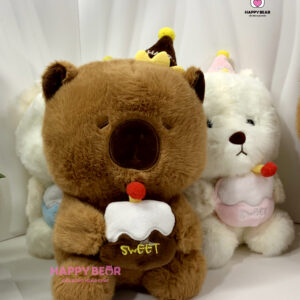 Gấu Bông Capybara Sinh Nhật Dễ Thương HAPPY BEAR HP71