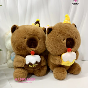 Gấu Bông Capybara Sinh Nhật Dễ Thương HAPPY BEAR HP71
