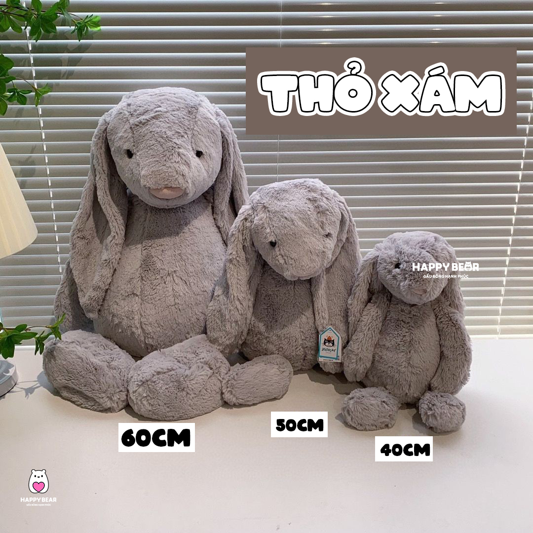 Gấu Bông Thỏ Jellycat HP28 - HAPPY BEAR 37 Gấu Bông Thỏ Jellycat Dễ Thương Cho Bé Happy Bear HP28