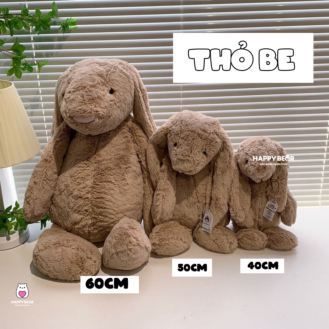 Gấu Bông Thỏ Jellycat HP28 - HAPPY BEAR 36 Gấu Bông Thỏ Jellycat Dễ Thương Cho Bé Happy Bear HP28