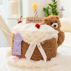 BST Bánh Gấu Bông Sinh Nhật Cao Cấp HP152 - HAPPY BEAR