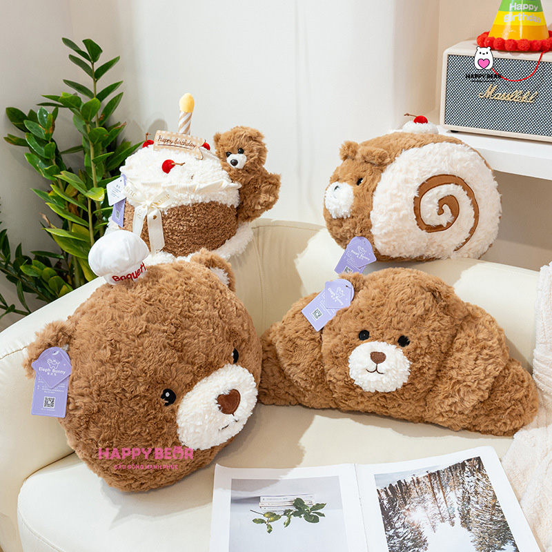 BST Gấu Sinh Nhật Cao Cấp HP152 - HAPPY BEAR 25 BST Bánh Gấu Bông Sinh Nhật Cao Cấp HP152 - HAPPY BEAR