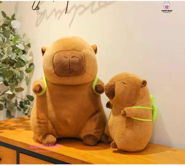 Gấu Bông Capybara Balo Rùa Cao Cấp HAPPY BEAR HP24