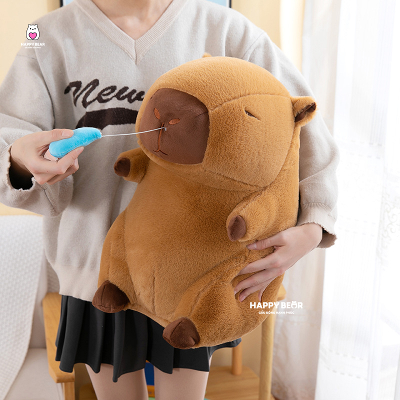 Gấu Bông Capybara Kéo Mũi HP24 - HAPPY BEAR 22 Gấu bông capybara kéo mũi HP24 - HAPPY BEAR