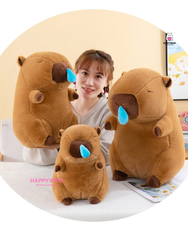 Gấu bông capybara kéo mũi HP24 - HAPPY BEAR