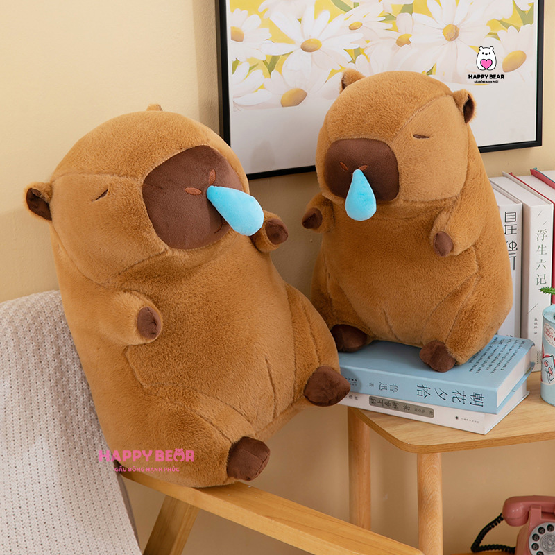 Gấu Bông Capybara Kéo Mũi HP24 - HAPPY BEAR 27 Gấu bông capybara kéo mũi HP24 - HAPPY BEAR