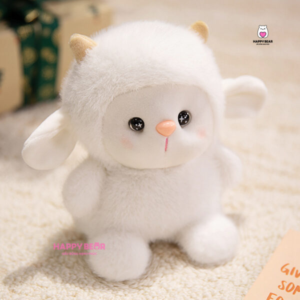 Gấu Bông Cừu Trắng Dễ Thương HAPPY BEAR HP81