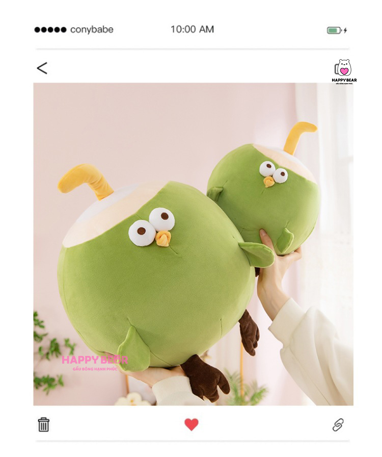 Gấu Bông Gà Dừa HP147 - HAPPY BEAR 26 Gấu Bông Gà Dừa Dễ Thương HP147 - HAPPY BEAR