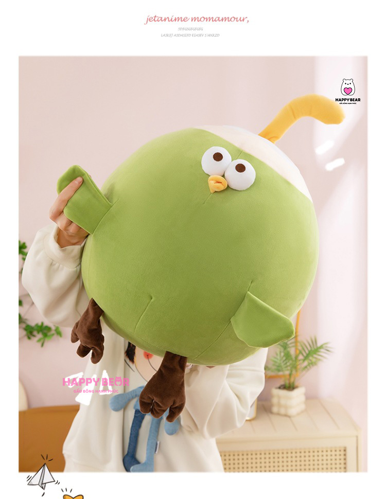 Gấu Bông Gà Dừa HP147 - HAPPY BEAR 25 Gấu Bông Gà Dừa Dễ Thương HP147 - HAPPY BEAR