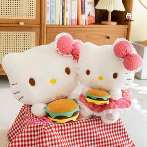 Gấu Bông Hello Kitty Ôm Bánh Hamburger HP157- HAPPY BEAR