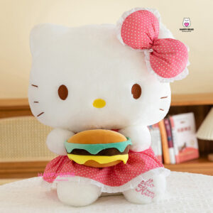 Gấu Bông Hello Kitty Ôm Bánh Hamburger HP157- HAPPY BEAR