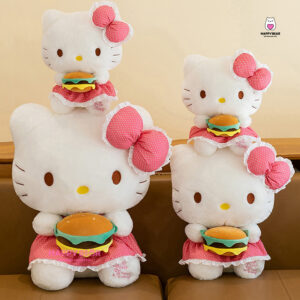 Gấu Bông Hello Kitty Ôm Bánh Hamburger HP157- HAPPY BEAR