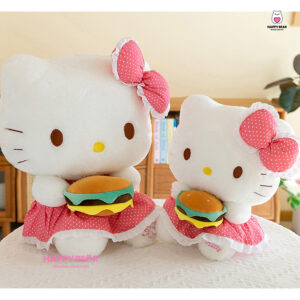 Gấu Bông Hello Kitty Ôm Bánh Hamburger HP157- HAPPY BEAR