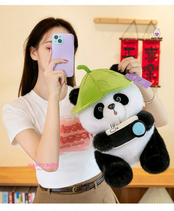 Gấu Bông Panda Đội Mũ Dễ Thương HAPPY BEAR HP168
