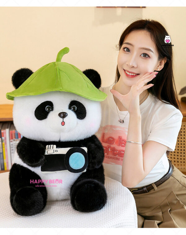 Gấu Bông Panda Đội Mũ Dễ Thương HAPPY BEAR HP168