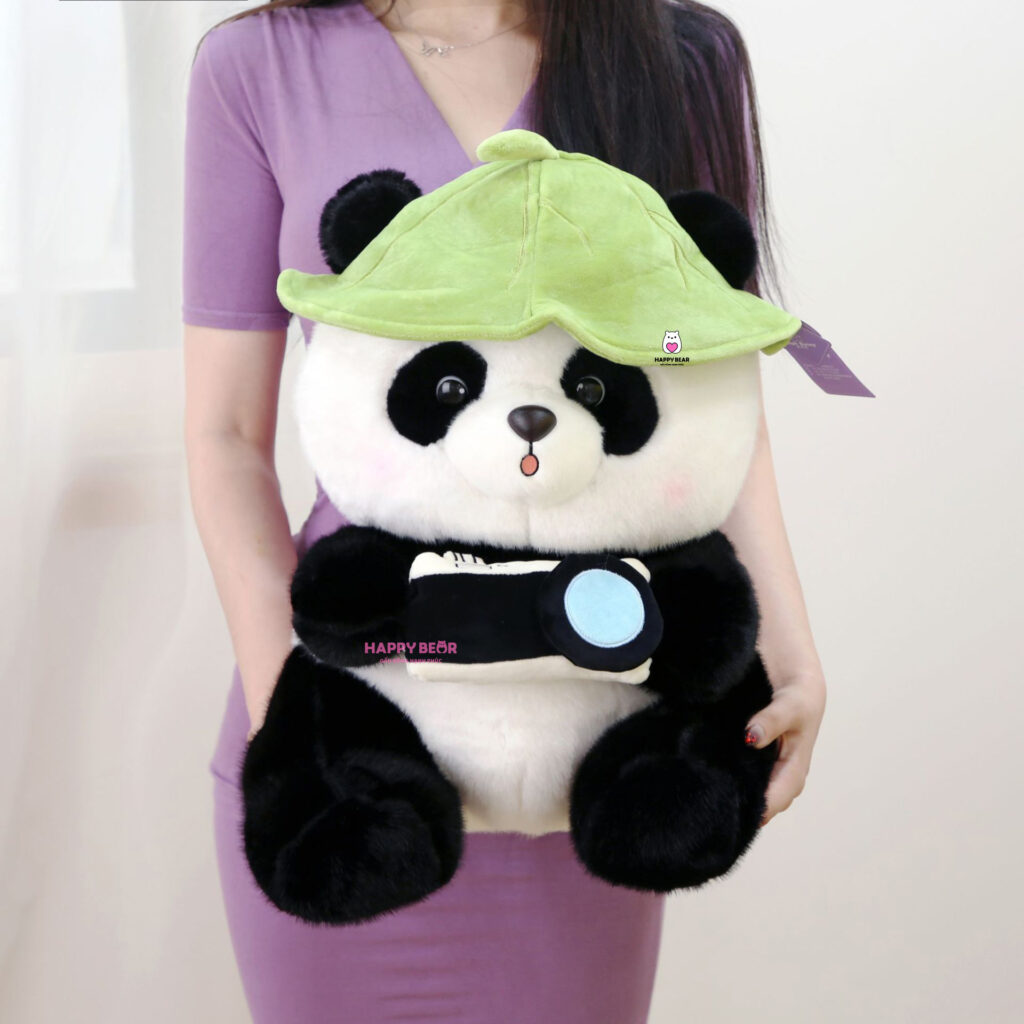 Gấu Bông Panda Đội Mũ Dễ Thương HAPPY BEAR HP168