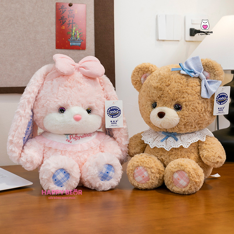 Gấu Bông Thỏ, Teddy Yếm HP155 - HAPPY BEAR
