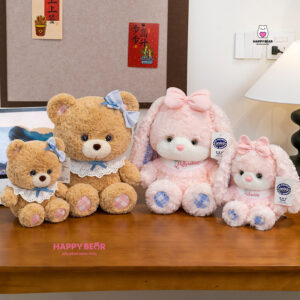 Gấu Bông Thỏ, Teddy Yếm HP155 - HAPPY BEAR
