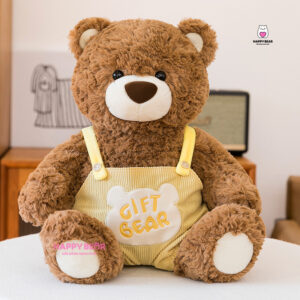 Gấu Bông Teddy Bear Mặc Yếm Dễ Thương Lông Xù HP154 - HAPPY BEAR