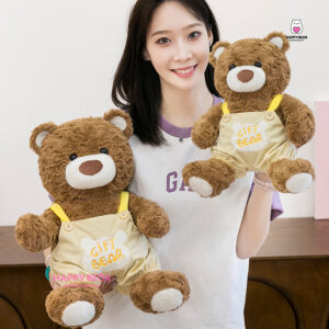 Gấu Bông Teddy Bear Mặc Yếm Dễ Thương Lông Xù HP154 - HAPPY BEAR