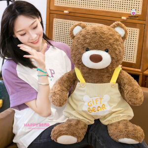Gấu Bông Teddy Bear Mặc Yếm Dễ Thương Lông Xù HP154 - HAPPY BEAR