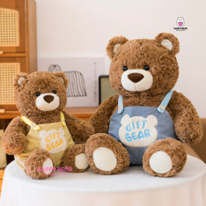 Gấu Bông Teddy Bear Mặc Yếm Dễ Thương Lông Xù HP154 - HAPPY BEAR