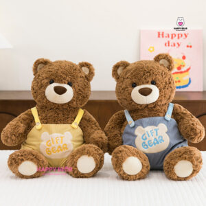 Gấu Bông Teddy Bear Mặc Yếm Dễ Thương Lông Xù HP154 - HAPPY BEAR