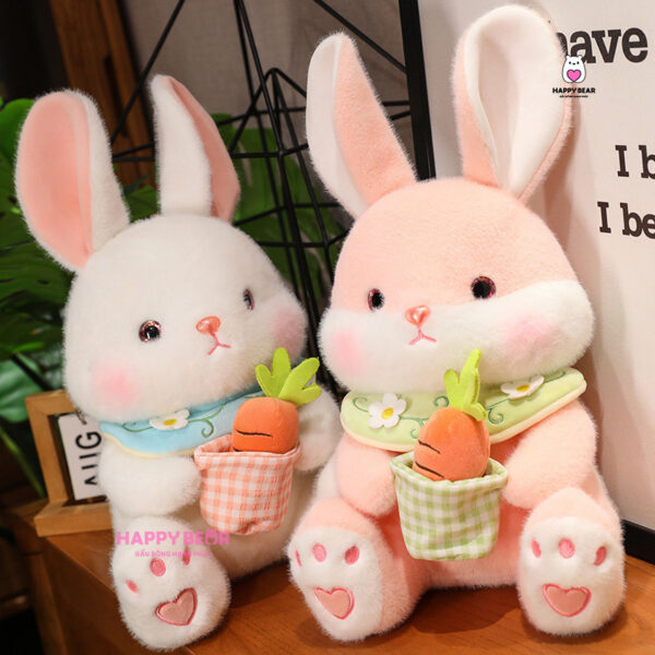 Gấu bông thỏ mềm ôm cà rốt HP151 - HAPPY BEAR