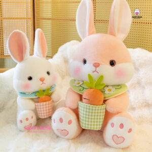 Gấu bông thỏ mềm ôm cà rốt HP151 - HAPPY BEAR