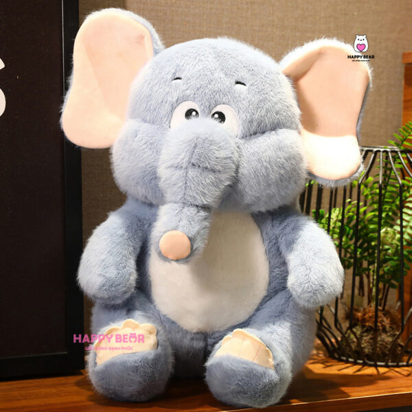 Gấu Bông Voi Xám Dễ Thương Lông Mềm HP148 - HAPPY BEAR