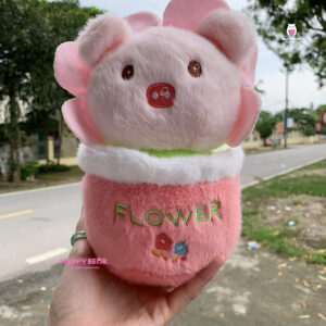 Hoa Bông Gấu Bông Heo Dễ Thương HP103 - HAPPY BEAR